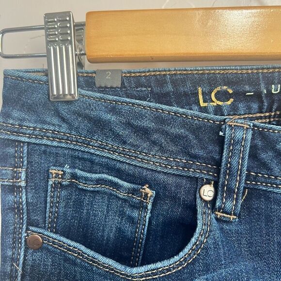 LC Lauren Conrad Jeans Women's Size 2 Blue Denim Skinny Pants Low Rise Pockets - Picture 3 of 6
